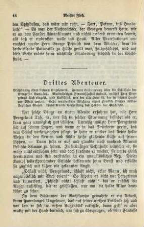 Drittes Abenteuer: Erscheinung eines kleinen Ungeheuers …