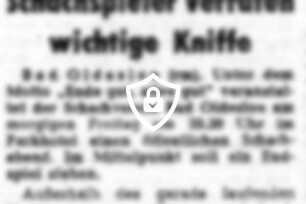 Schachspieler verraten wichtige Kniffe