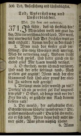 Tod, Auferstehung und Unsterblichkeit.