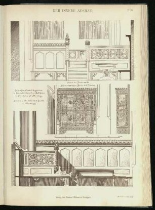 Gothischer Ausstellungsraum für Herrn Möbelfabrikant J. A. Eysser im Pellerhause in Nürnberg