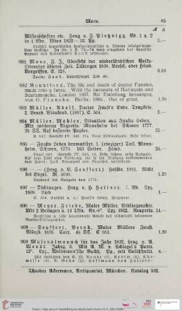 Mone (Nr. 891 - 900)
