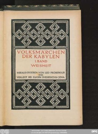 Bd. 1: Weisheit