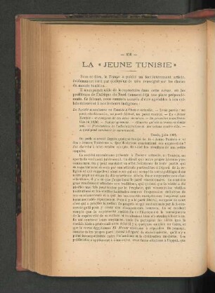 La "Jeune Tunisie".