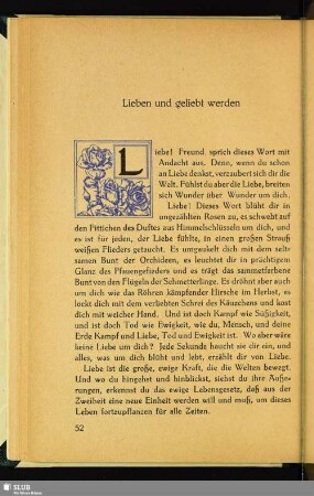 Lieben und geliebt werden