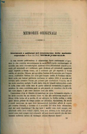 Gazzetta clinica dello Spedale Civico di Palermo : organo delle Cliniche Universitarie, 3. 1871, Fasc. 10 - 12
