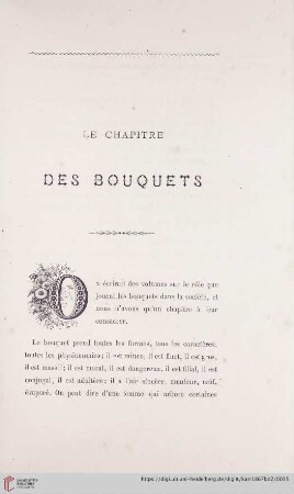 Le Chaptre Des Bouquets