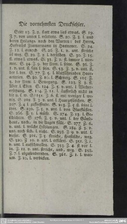Die vornehmsten Druckfehler
