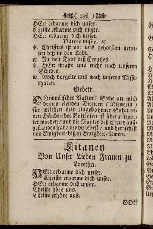 Litaney Von Unser Lieben Frauen zu Loretha