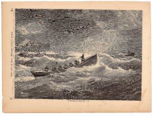 Ein Rettungsboot an der englischen Küste