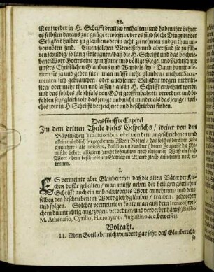 Das fünffte Capitel [...] weiter von den Bäpstischen Traditionibus [...]