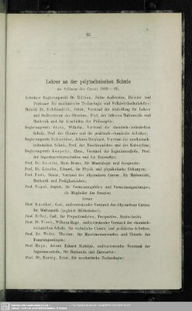Lehrer an der polytechnischen Schule