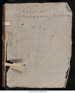 Catalogus Dissertationum Juridicarum