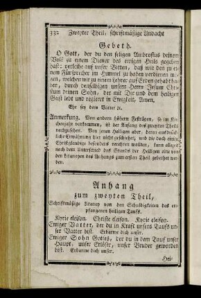 Anhang zum zweyten Theil,...