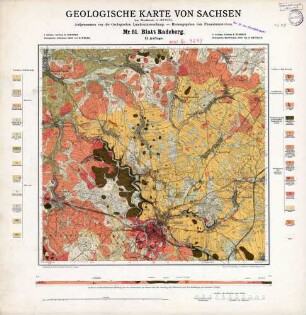 Geologische Karte von Sachsen, [4849] Nr. 51 Blatt Radeberg