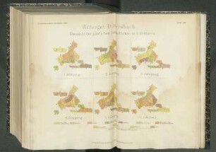 Tafel XXV. Rittergut Dittersbach. Übersicht der jährlichen Anbauflächen in ¼ Hektaren