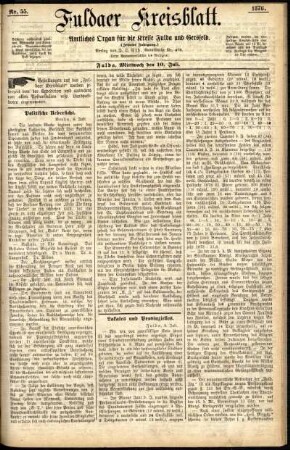 Ausgabe vom Mittwoch, den 10. Juli 1878.