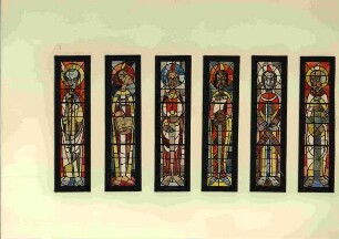 Entwürfe für sechs Glasfenster in der Katholischen St. Walpurgiskirche in Wetzlar