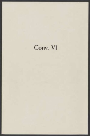 Convolut VI