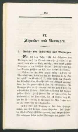 VI. Schweden und Norwegen.