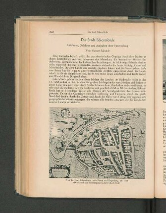Die Stadt Eckernförde. Leitlinien, Gefahren und Aufgaben ihrer Entwicklung.