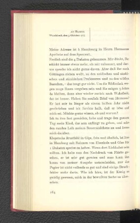 An Herder Wandsbeck, den 3. Oktober 1775