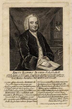 Bildnis von Erich Johann Jessen-Schardebøll ( 1705-1783)