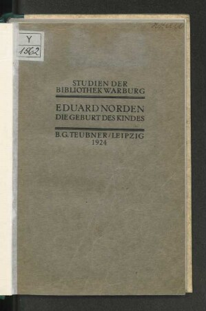 Die Geburt des Kindes : Geschichte einer religiösen Idee