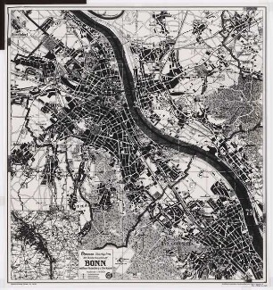 S-Bahn Köln Schinkelwettbewerb 1970: Stadtplan Bonn