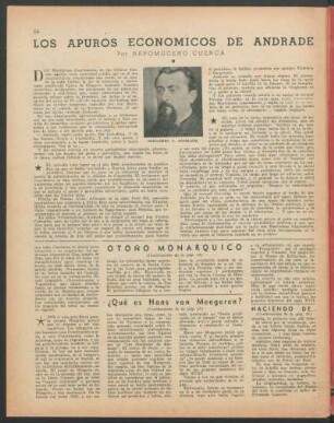 Los apuros económicos de Andrade