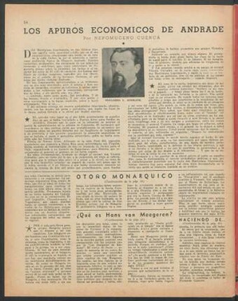 Los apuros económicos de Andrade