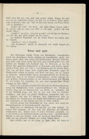 Kreuz und quer