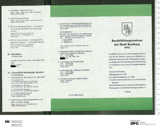 Programm Jahr 1975/1976