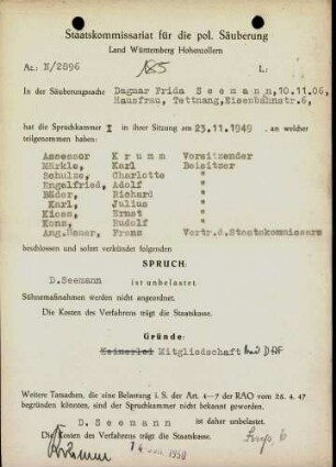 Seemann, Dagma Frida
