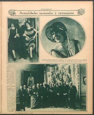 Actualidades nacionales y extranjeras [Fotografías]