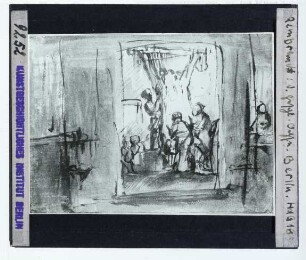 Rembrandt, Der große Ochse (Zeichnung, unidentifiziert) (Berlin, unidentifiziert)