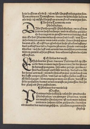 Plotinus der natürlich Meyster.