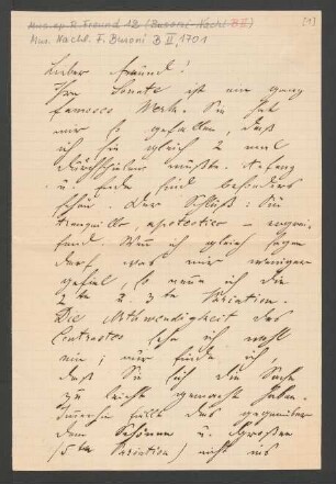 Brief an Ferruccio Busoni : 12.10.1901