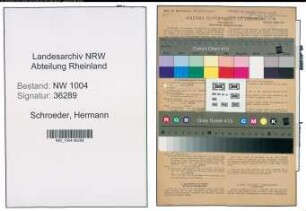 Entnazifizierung Hermann Schroeder , geb. 04.03.1892 (Arbeiter)