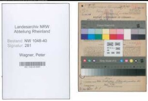 Entnazifizierung Peter Wagner , geb. 29.07.1897 (Angestellter)