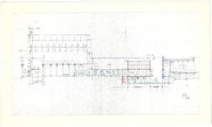 Döllgast, Hans; München; Basilika St. Bonifaz, Umplanung - Schnitt