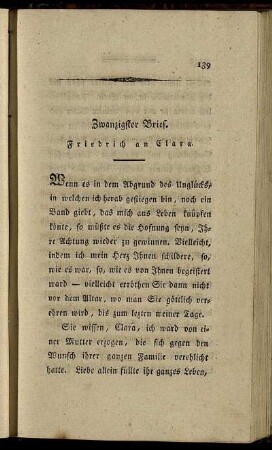 Zwanzigster Brief. - Fünf und zwanzigster Brief.