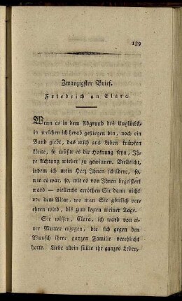 Zwanzigster Brief. - Fünf und zwanzigster Brief.