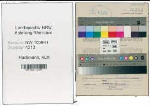Entnazifizierung Kurt Hachmann , geb. 25.12.1908 ()