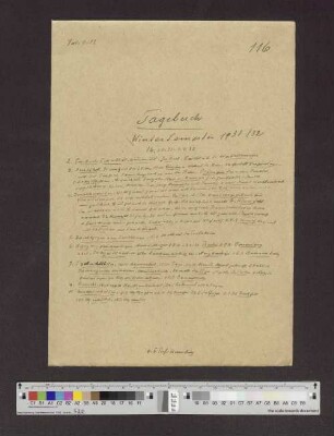Band 116: Wintersemester 1931/1932, Hamburg