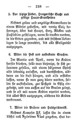 5. Vor hitzige Fieber, Hungarische Sucht und giftige Haupt-Krankheiten