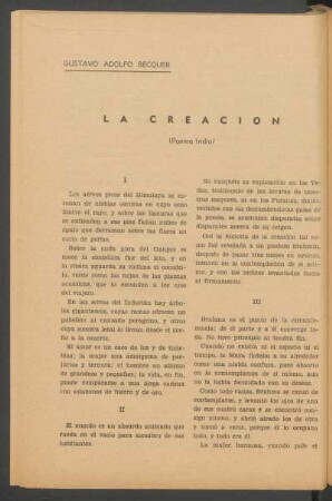 La creación : (Poema Indio)