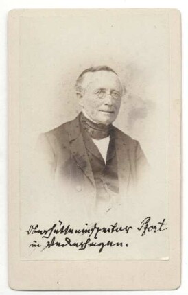 Oberhütteninspector Pfort in Veckerhagen. (Pfort, Johann Conrad zu Veckerhagen)