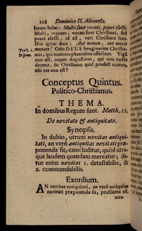 118-127, Conceptus Quintus Politico-Christianus.