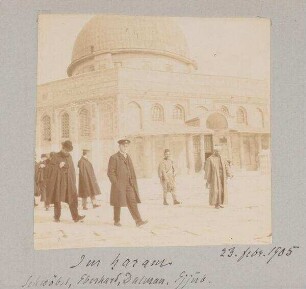 Im haram [Jerusalem, Felsendom] Schwöbel, Eberhard, Dalman, Ejjub.