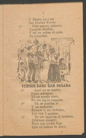 Versos para dar posada.